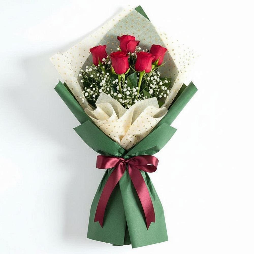 Букет цветов из: Розы в Богане