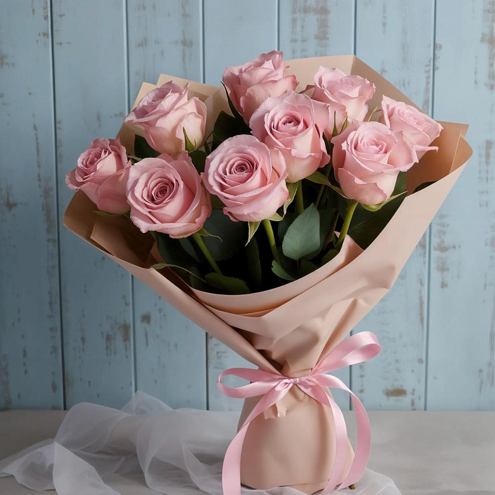 Букет цветов из: Розы в Богане