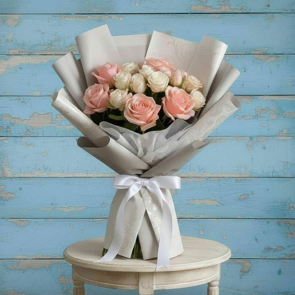 Букет цветов из: Розы в Богане