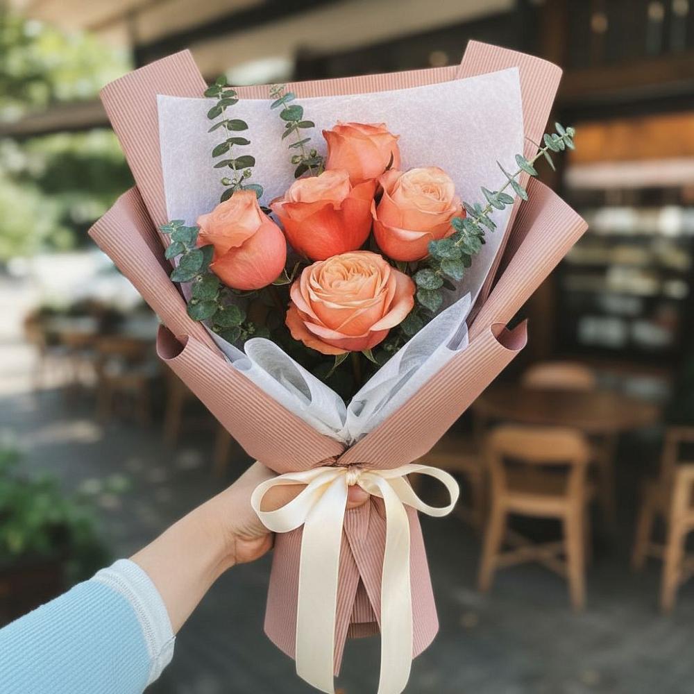 Букет цветов из: Розы в Богане