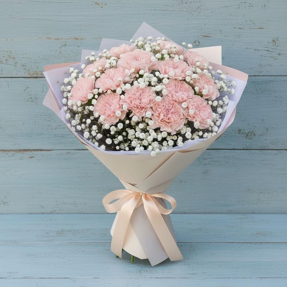 Букет цветов из: Гвоздики в Богане