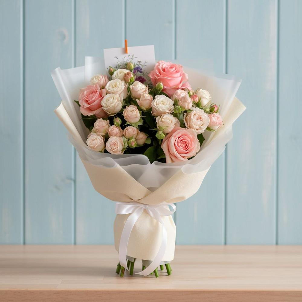 Букет цветов из: Розы в Богане