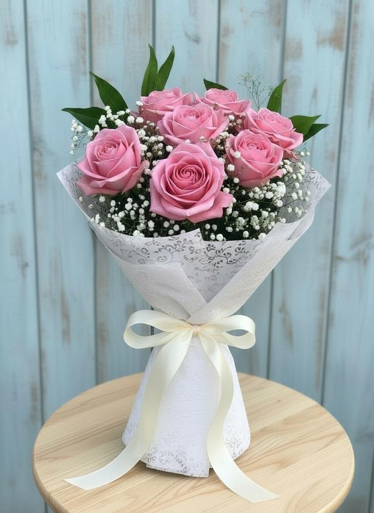 Букет цветов из: Розы в Богане