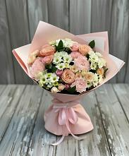 Букет цветов из:  Гвоздики, Розы и Хризантемы в Богане