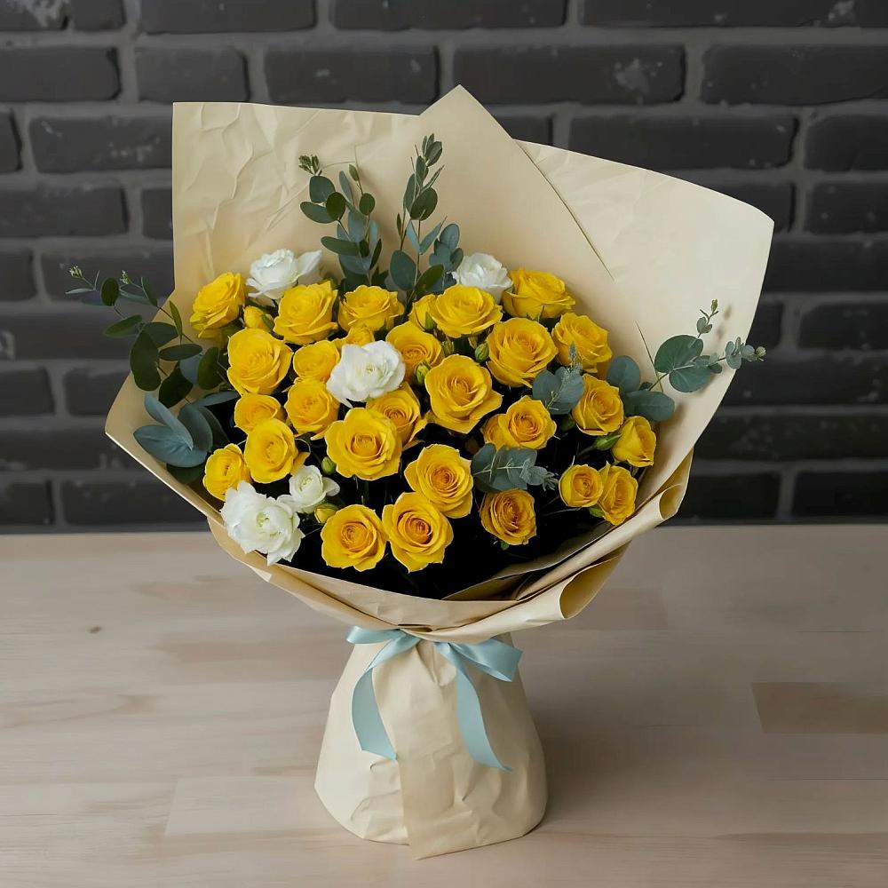 Букет цветов из: Розы в Богане