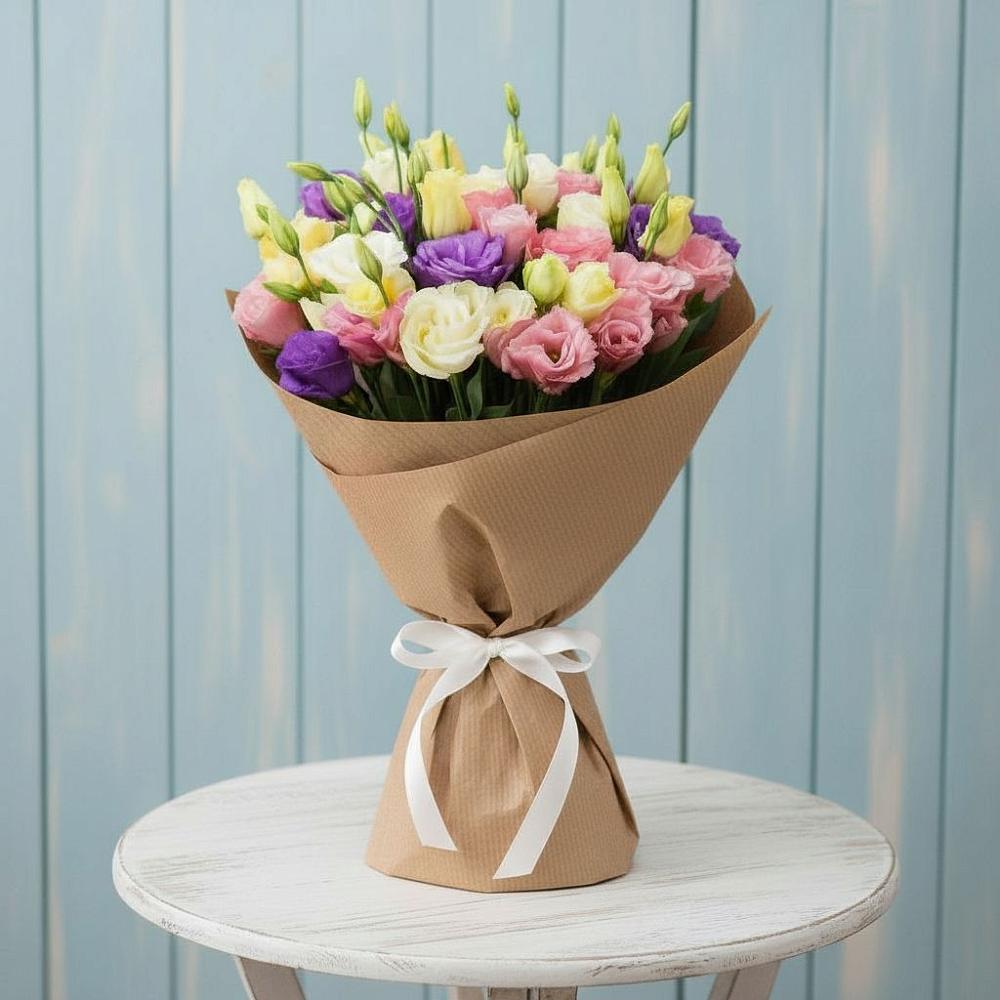 Букет цветов из: Лизиантусы в Богане