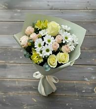 Букет цветов из:  Альстромерии, Розы и Хризантемы в Богане