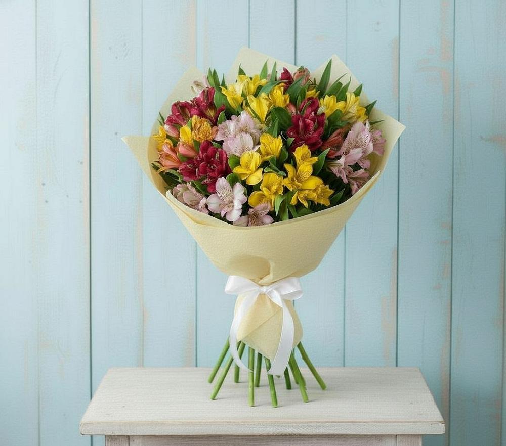 Букет цветов из: Альстромерии в Богане