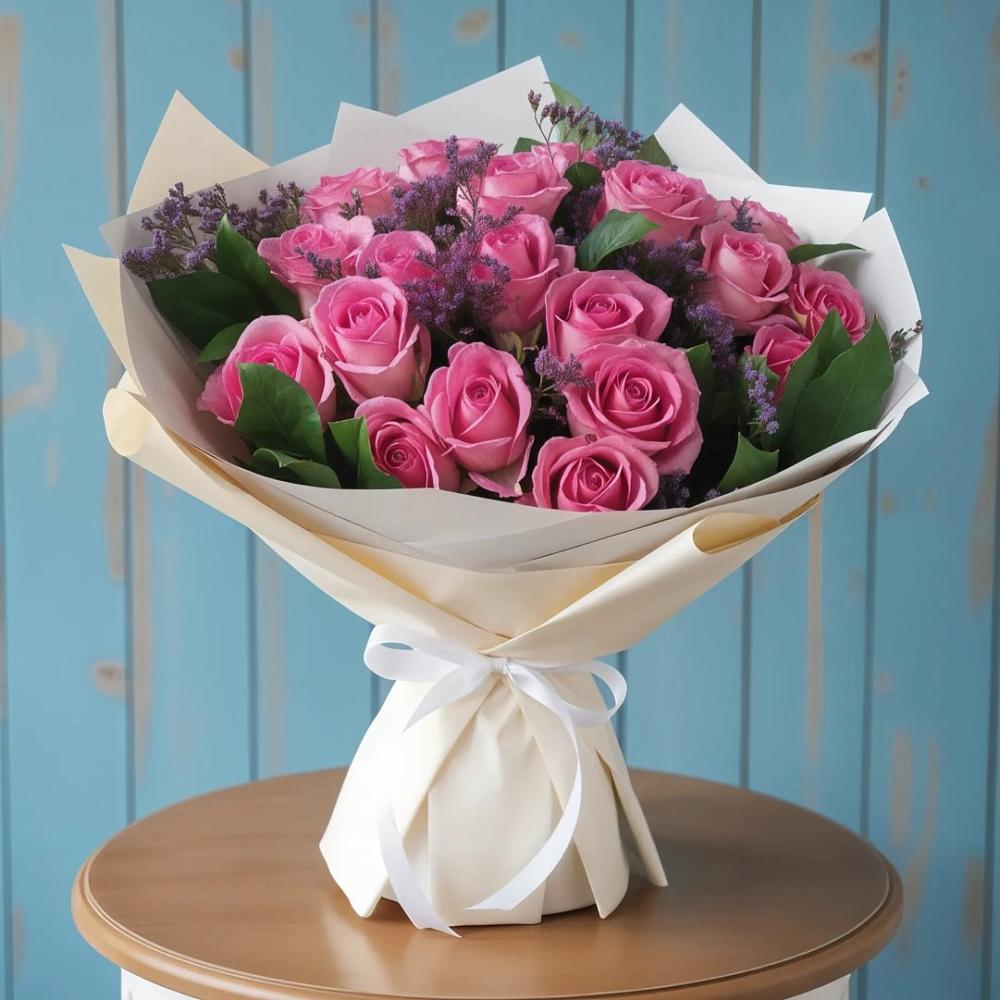 Букет цветов из: Розы в Богане