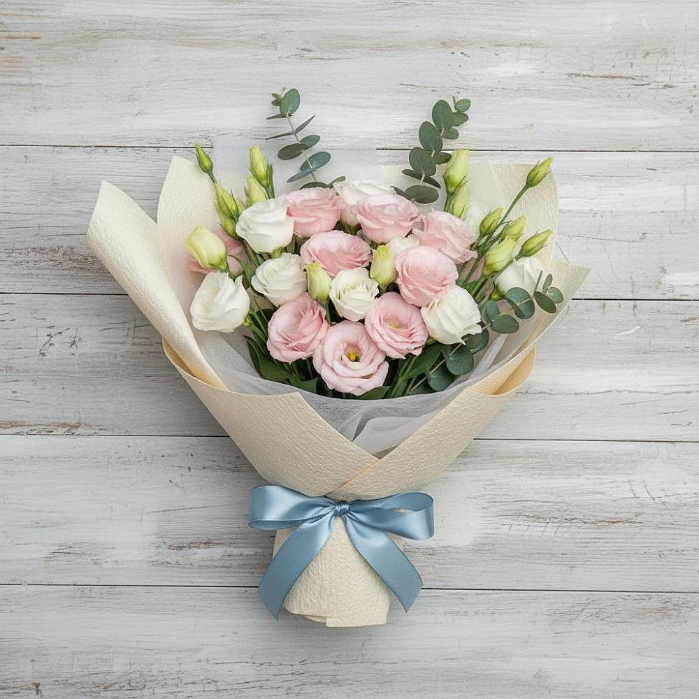 Букет цветов из: Лизиантусы в Богане